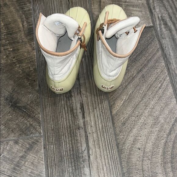 Sperry Top-sider Cream and Tan Rain Boots with Rubber Sole - Picture 3 of 4